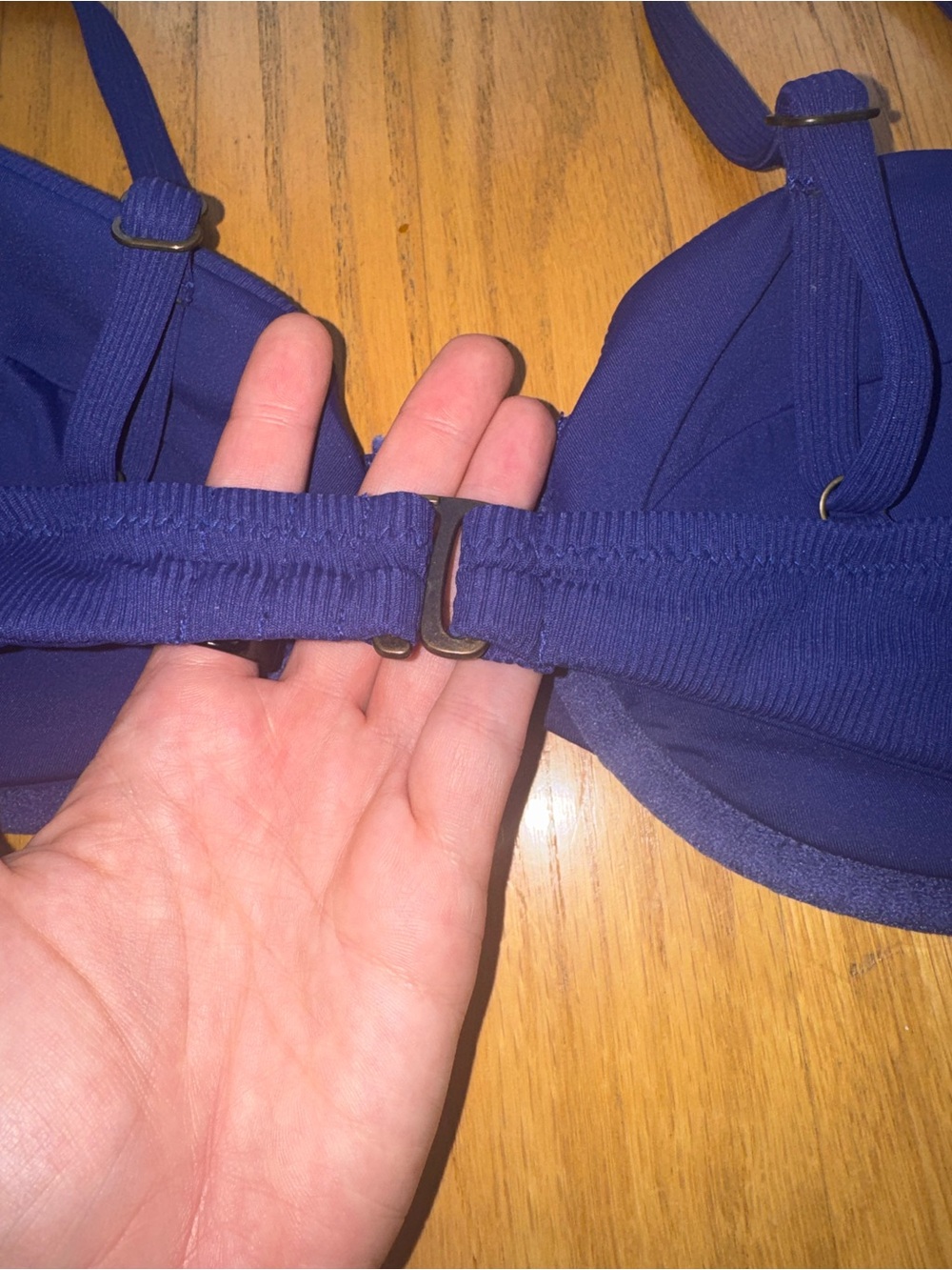 BECCA Blue Ribbed Bikini Set - Picture 5 of 15